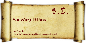Vasváry Diána névjegykártya