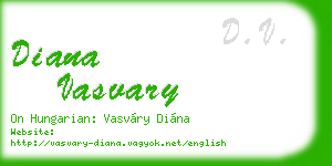diana vasvary business card