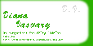 diana vasvary business card